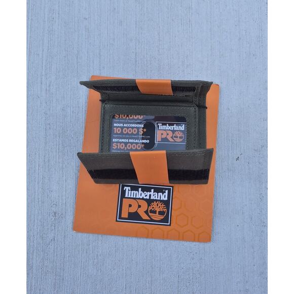 Timberland Pro Men's Trifold Wallet Olive Green - Picture 3 of 4